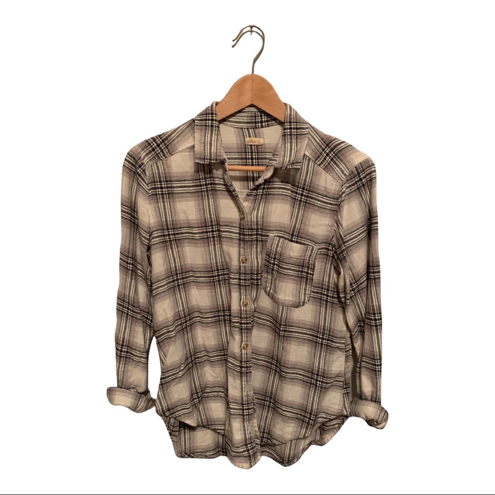 Hollister plaid button down